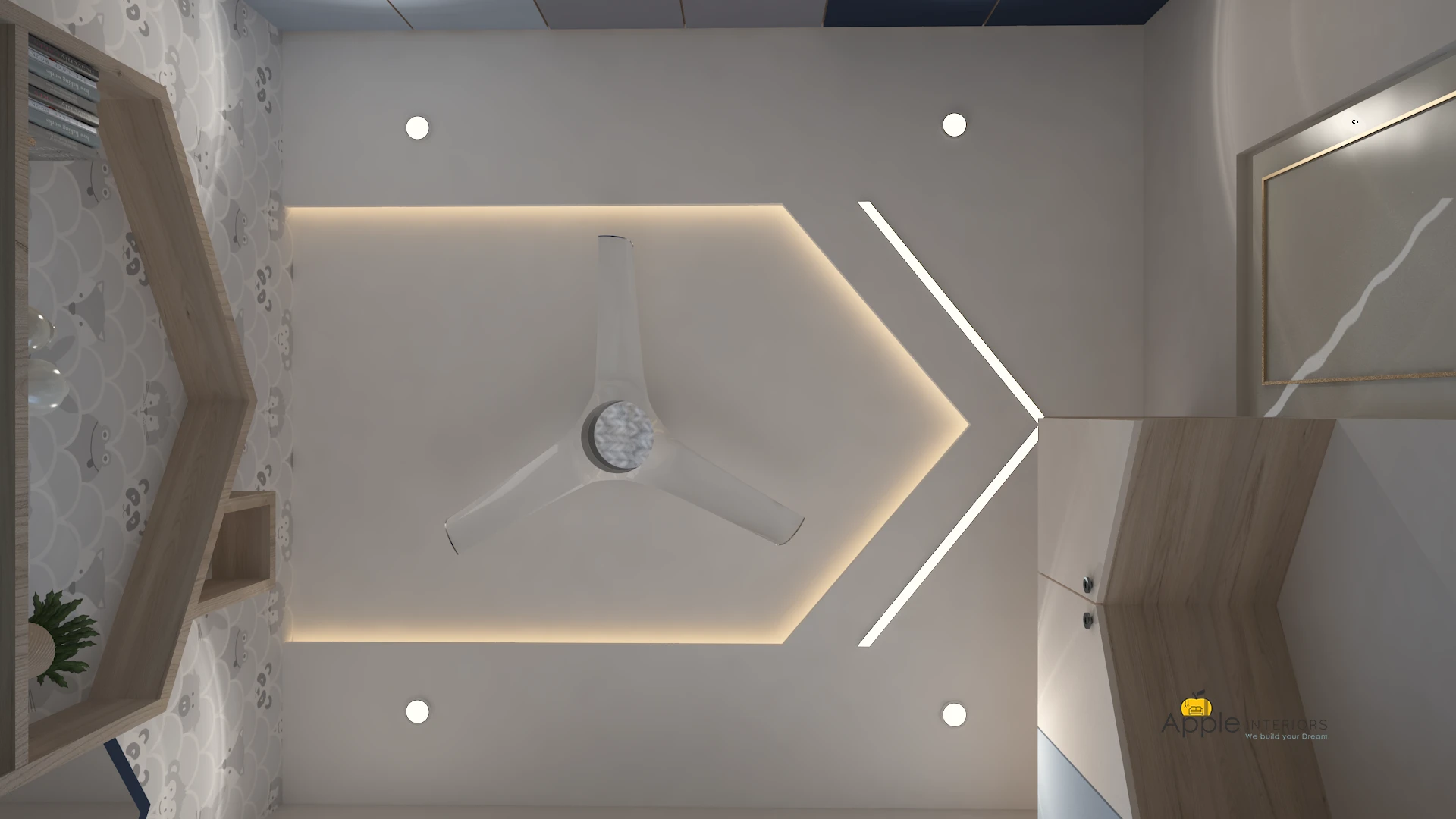 Designer False Ceiling Implementation in Hyderabad Hyderabad by Apple Interiors